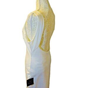 Lulu's White Sleeveless Backless Dress | Size‎ L | Brand New | Bridal Vibe
